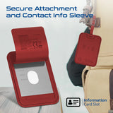 Promate HushTag Anti-Loss Slim Leather Luggage Tag with Smart Tracking