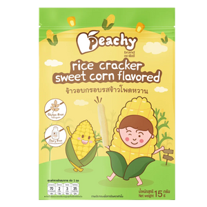 Peachy Baby Rice Cracker Sweet Corn Flavored