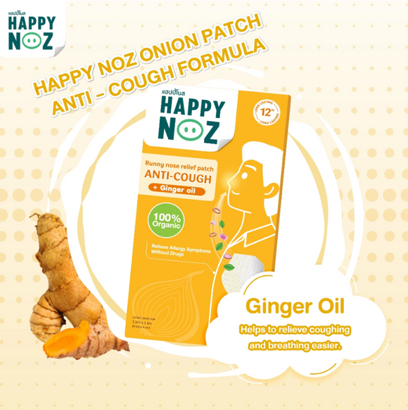 Happy Noz Organic Onion Sticker for Adults (Anti Cough)