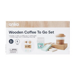 Anko Wooden Coffee To Go Set