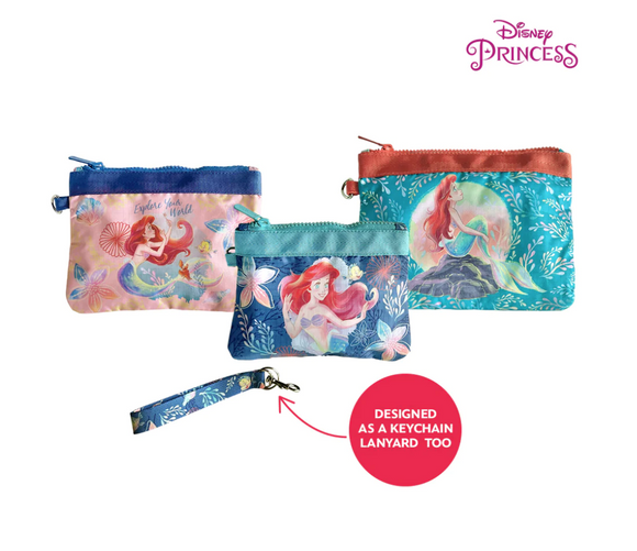 Zippies Lab Disney Little Mermaid Ariel Pearlescent Collection (Wristlet )