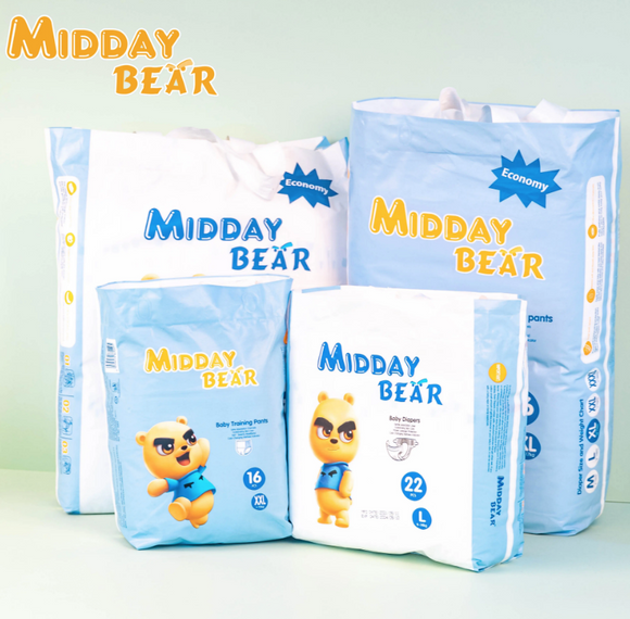 Midday Bear Economy Baby Training Pants XXL (16 pcs)