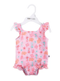Zoocchini Baby Girl UPF50 Snap Swimsuit