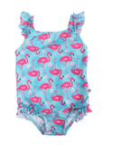 Zoocchini Baby Girl UPF50 Snap Swimsuit & Sunhat Set