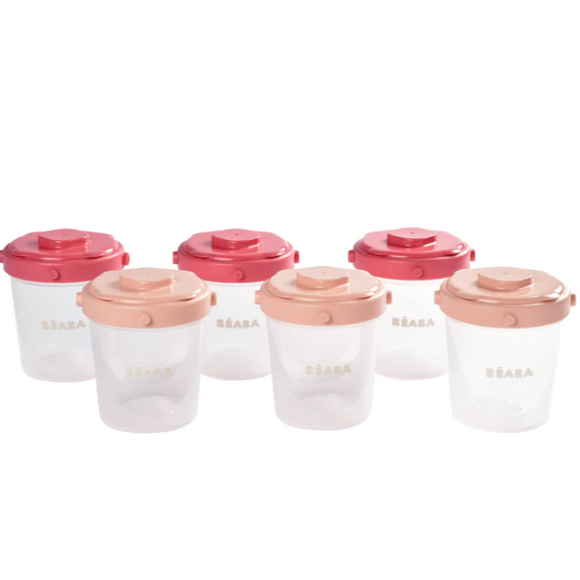 Beaba Set of 6 Clip Portions 2nd Age 200ml