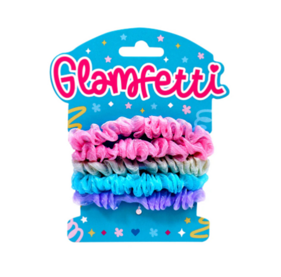 Glamfetti Hair Cotton Candy Hair Ties 5pc Set