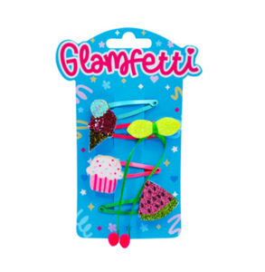 Glamfetti Hair Sweet Desserts Hair Clip 4pc Set