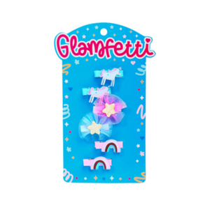 Glamfetti Hair Unicorn Mini Duck Clip 6pc Set