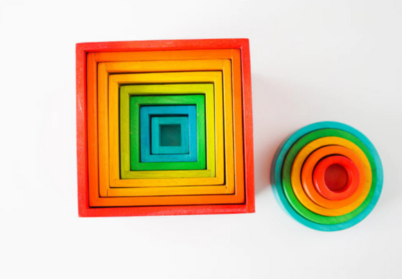 QToys Rainbow Nesting Boxes