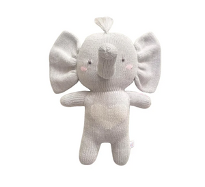 Zubels Handknit Cotton Doll 14" Elliot the Elephant