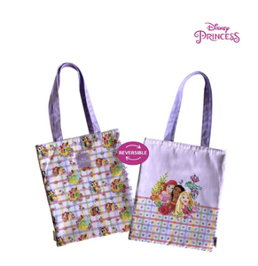 CLEARANCE SALE: Zippies Lab Disney Princess Floral Plaid Tote Bag