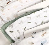 Lulujo Cotton Muslin Burp Cloth (Set of 2)