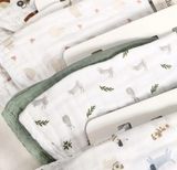 Lulujo Cotton Muslin Burp Cloth (Set of 2)