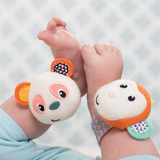 Infantino Wrist Rattles - Monkey/Panda