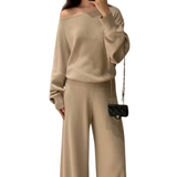 Artse Mnl Knitted Boatneck Pants Set
