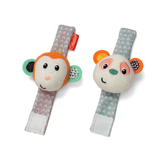 Infantino Wrist Rattles - Monkey/Panda