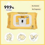 Baby Moby 99.9% Pure Water Wipes 80's