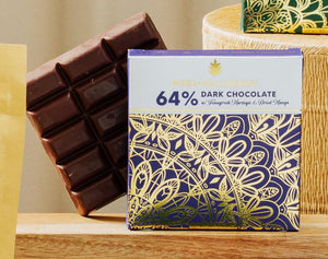 Auro 64% Dark Chocolate w/ Fenugreek and Dried Mango 50g