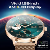 Promate 1.32" Curved AMOLED Screen Fitness Tracker Smartwatch w/ BT Calling