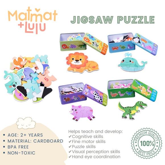 Matmat Lulu Jigsaw Tin Can Educational Puzzle