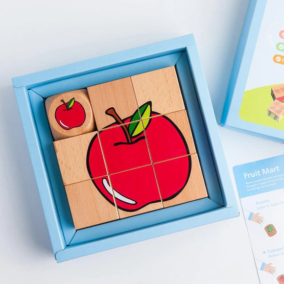 Playme Toys Puzzle Cube Fruit Mart