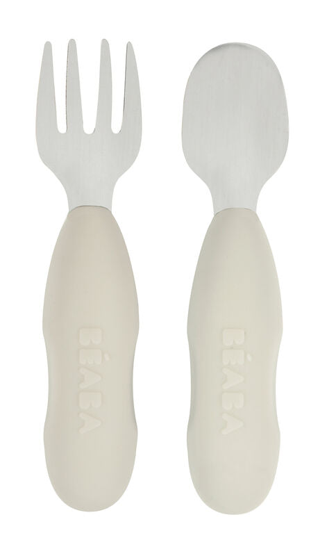 Beaba Set of 2 Stainless Steel Pre-Cutlery
