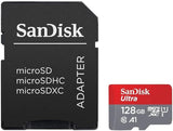 SanDisk Ultra 128GB microSDXC UHS-I Card with Adapter (120MB/s)