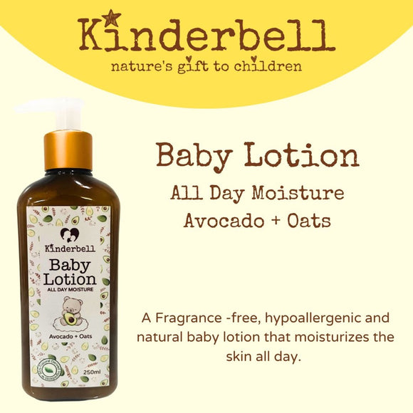 Kinderbell Baby Lotion All Day Moisture Avocado + Oats 250ml