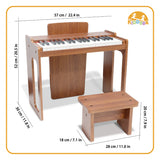 Kiddora Mini Maestro Wooden Kids Piano