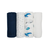 Lulujo Bamboo Muslin (set of 4)