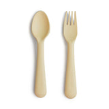 Mushie Dinnerware Fork & Spoon Set