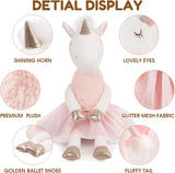Mikee Fluffie Plush Doll 16" - Faith the Unicorn