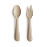 Mushie Dinnerware Fork & Spoon Set