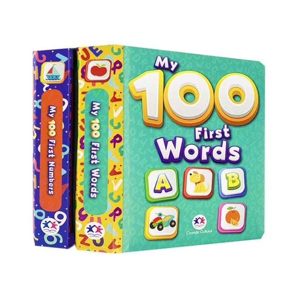 Little Fat Hugs My First 100 Words & Numbers (2 Books)
