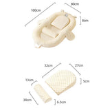 Lily and Tucker Bear Pod 3in1 Multipurpose Baby Nest Lounger Anti-startle Bed Nest with Wedge
