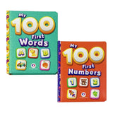 Little Fat Hugs My First 100 Words & Numbers (2 Books)