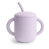 Mushie Silicone Plain Training Cup + Straw
