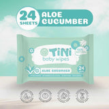 Tini Baby Wipes Alcohol-Free Anti-Bacterial 24's