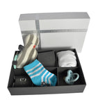Dooky Gift Set: White Triple Frame Handprint & Memory Box
