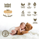 Bebemarc Super Soft & Ultra Thin Baby Diaper - Newborn (30pcs)