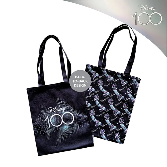 Disney 100 Platinum Mickey Back-To-Back Reusable Tote (with a magical side pocket)