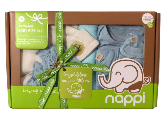 Nappi Baby Newborn Gift Set - Blue