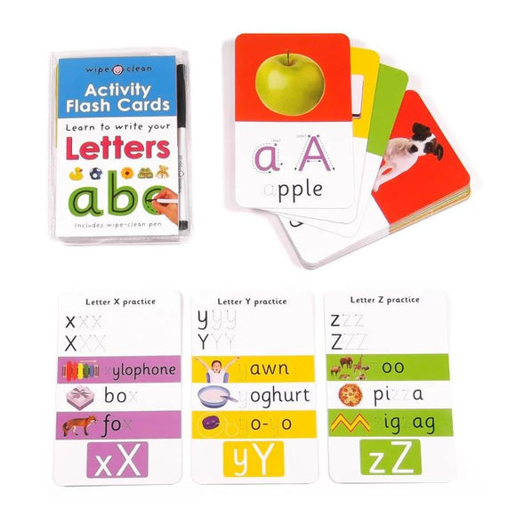 Little Fat Hugs - Learn To Write Your: Wipe Clean Flash Cards (3 Themes)