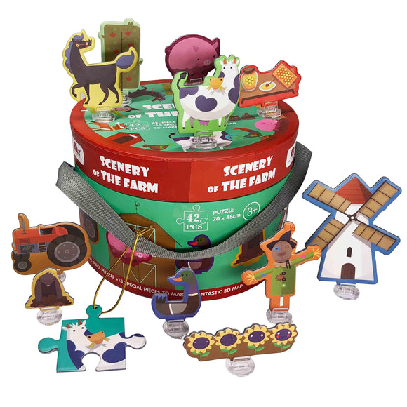 Little Fat Hugs - Scenery of The Farm Puzzle