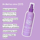 No Nasties - Slick Kids Hair Spray in Calming Lavender and Fresh Lime (200ml)