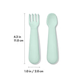OXO Tot Mini Fork & Spoon Set – Opal