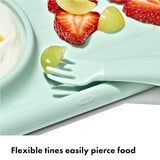 OXO Tot Mini Fork & Spoon Set – Opal