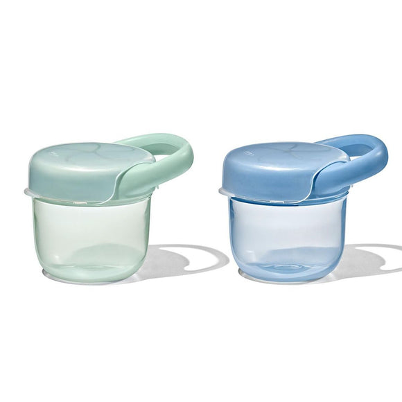 OXO Tot Snack Cup with Lid 2 Pack – Opal and Dusk