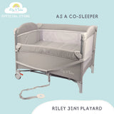 Lily and Tucker Riley 3-in-1 Convertible Pack and Play (Crib, Playpen, Co-sleeper)