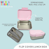 Lily and Tucker Stainless Flip Cover Lunch Box